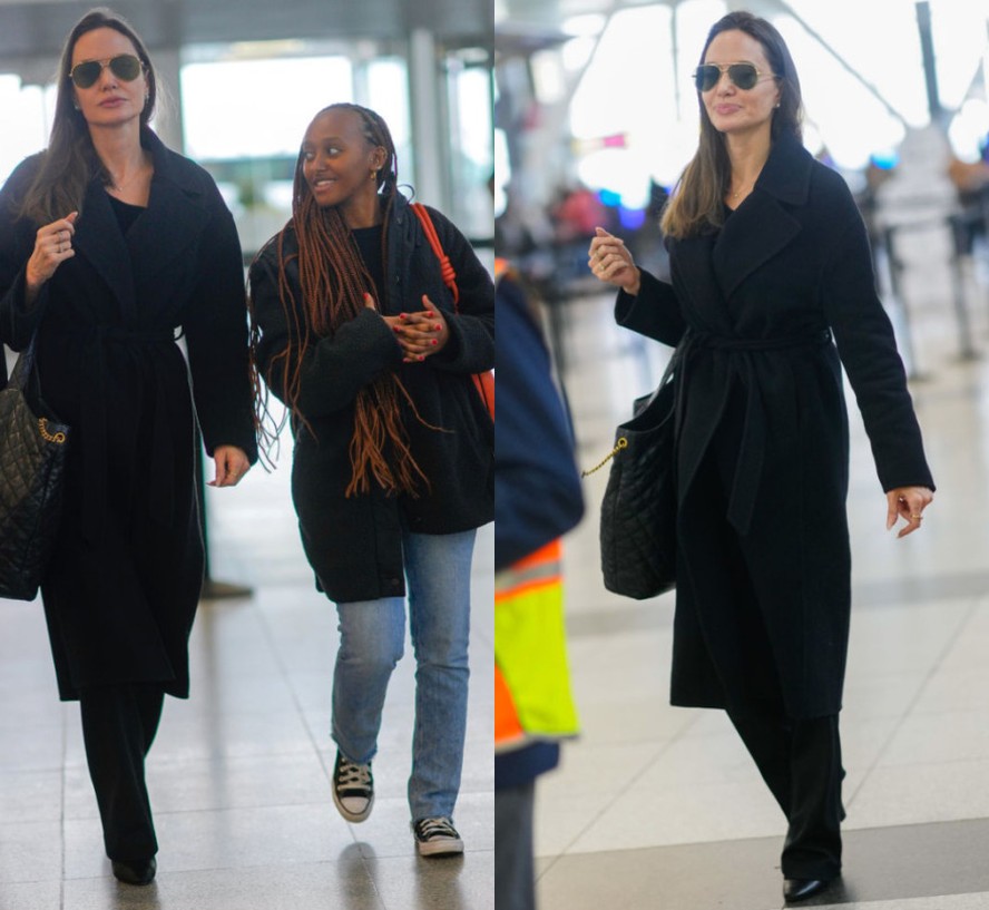Angelina Jolie e a filha, Zahara Jolie-Pitt.