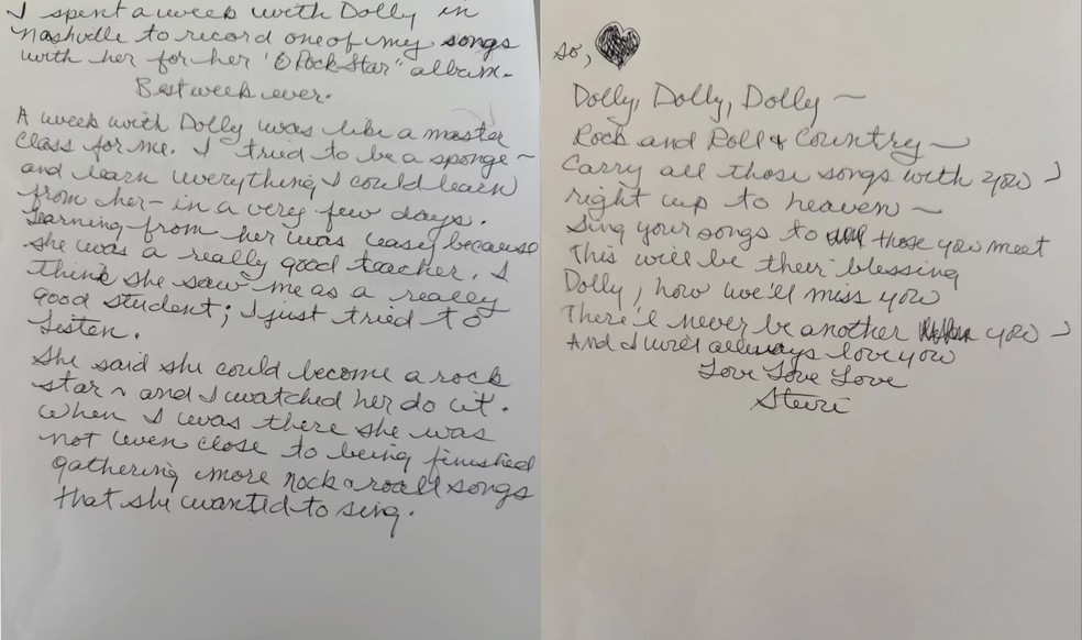 Stevie Nicks presta homenagem emocionante a Dolly Parton — Foto: Reprodução/Instagram