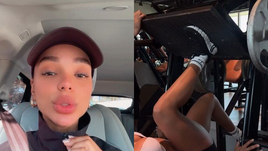 Brunna Gonçalves compartilha treino intenso