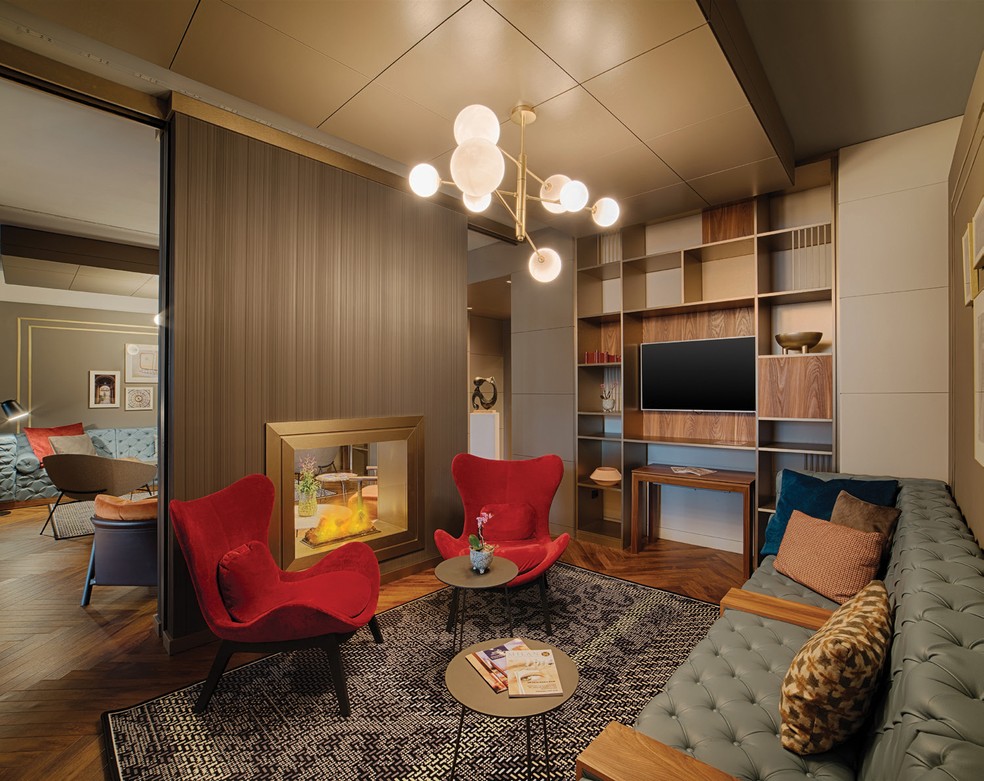 Detalhes das suítes doNH Collection Milano Touring, com localização privilegiada na cidade. — Foto: Divulgação