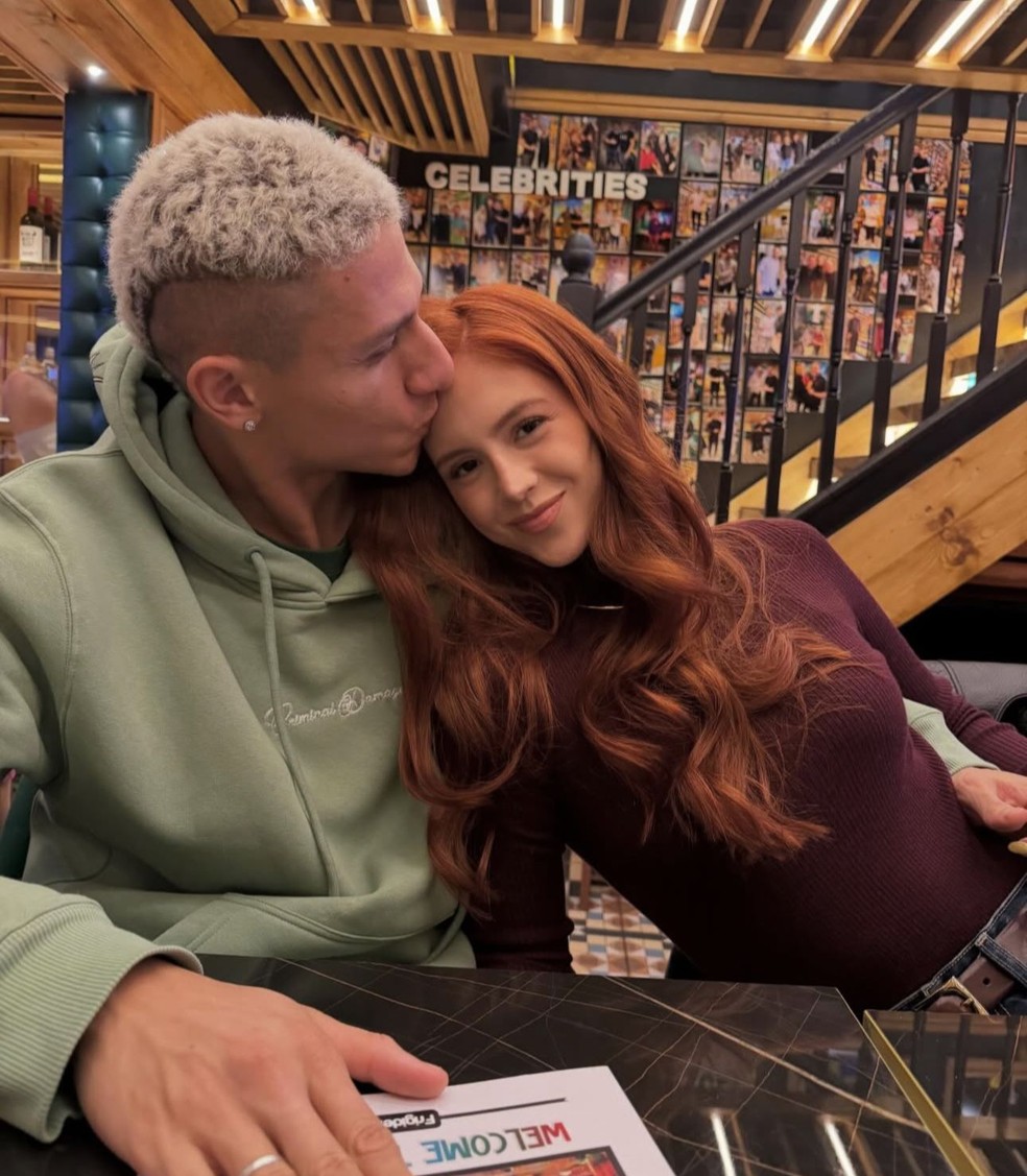Richarlison e Amanda Araújo — Foto: Reprodução/Instagram