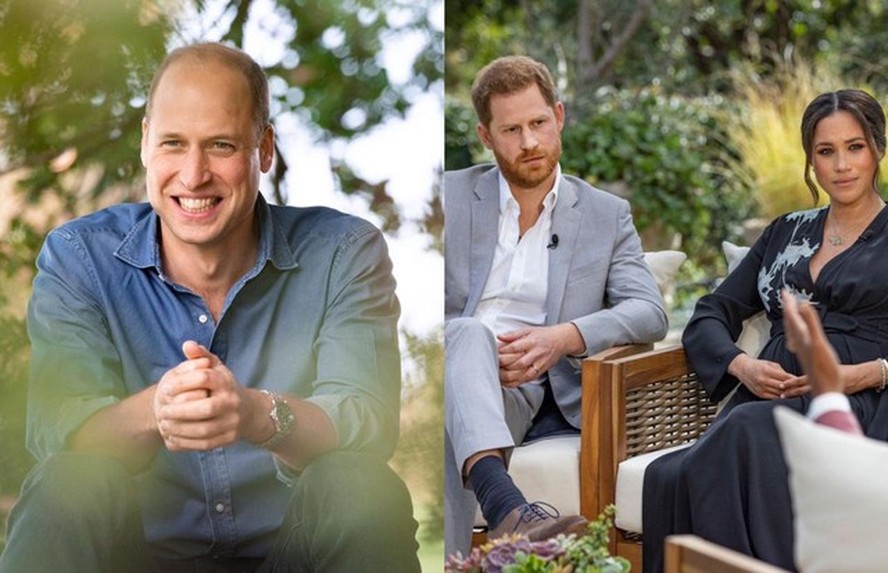 Principe William, Principe Harry e Meghan Markle (Foto: Reprodução/Instagram)