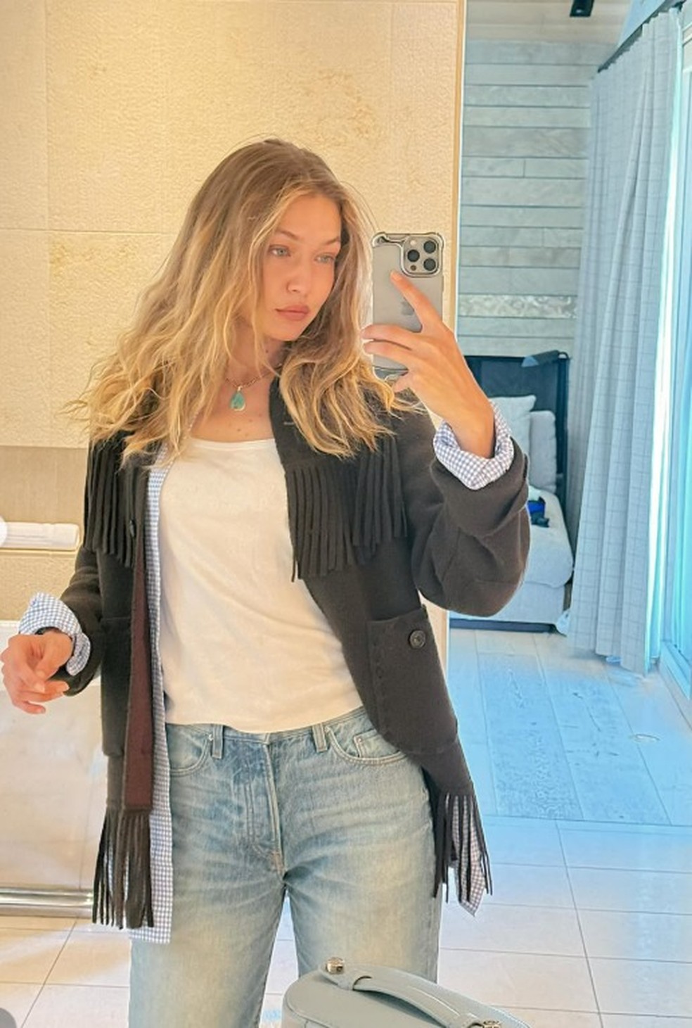 Gigi Hadid faz post — Foto: Reprodução/Instagram