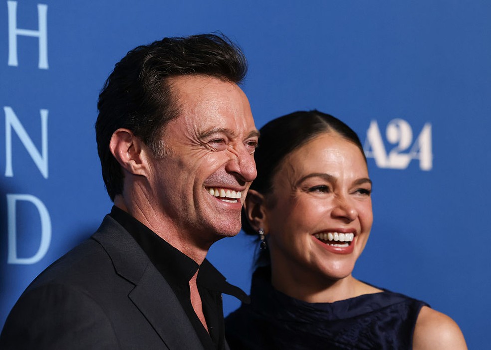 Hugh Jackman e Sutton Foster — Foto: GettyImages