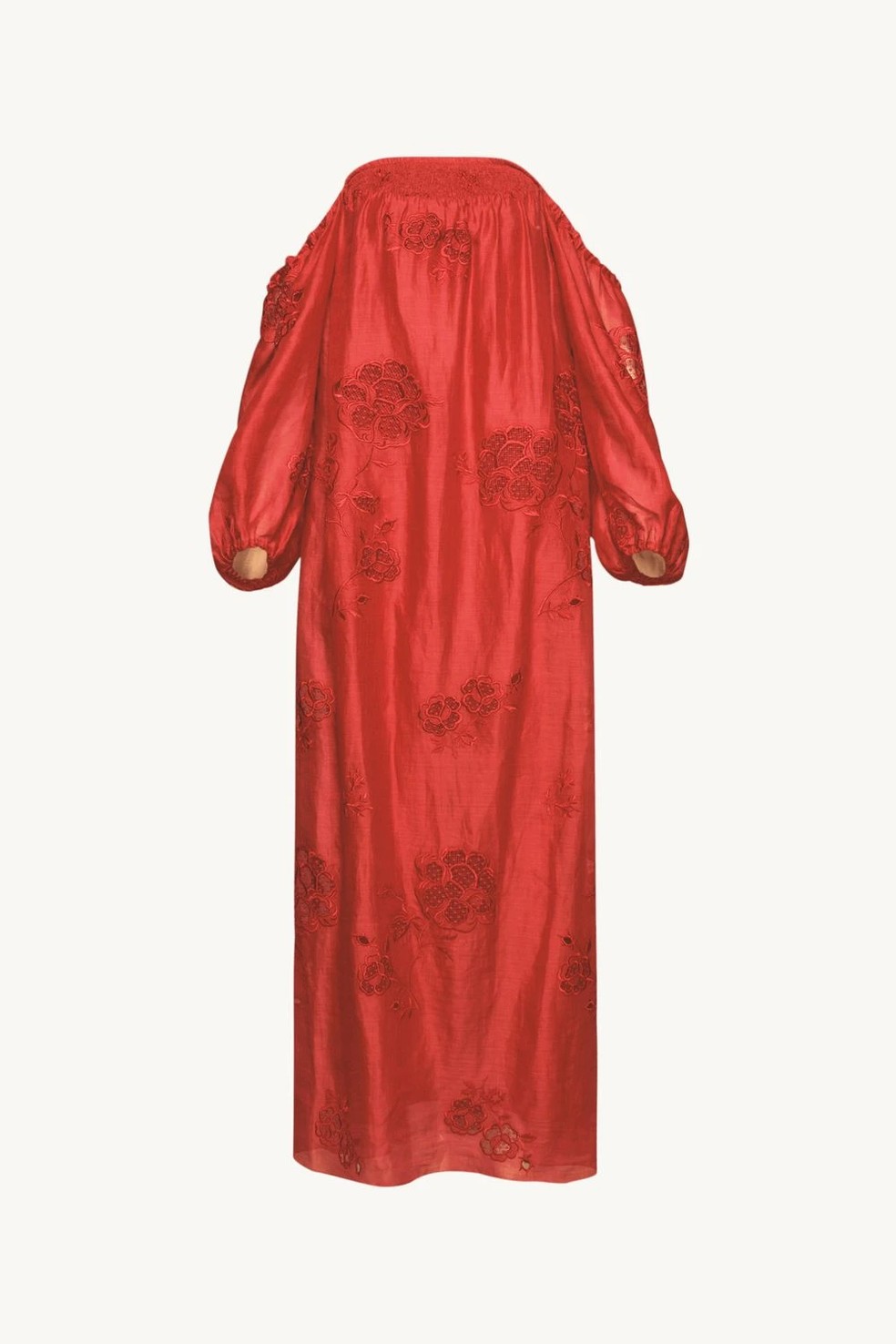 Vestido com bordado Alfazema, Cris Barros — Foto: Reprodução