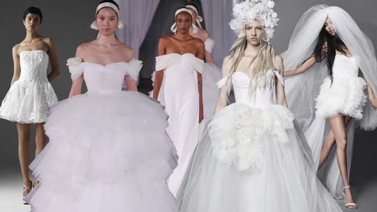 As principais tendências para noivas segundo a temporada de moda bridal 2024