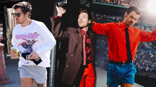 As combinações de estilo (dentro e fora dos palcos) da era disco do Harry Styles para se inspirar As combinações de estilo (dentro e fora dos palcos) da era disco do Harry Styles para se inspirar