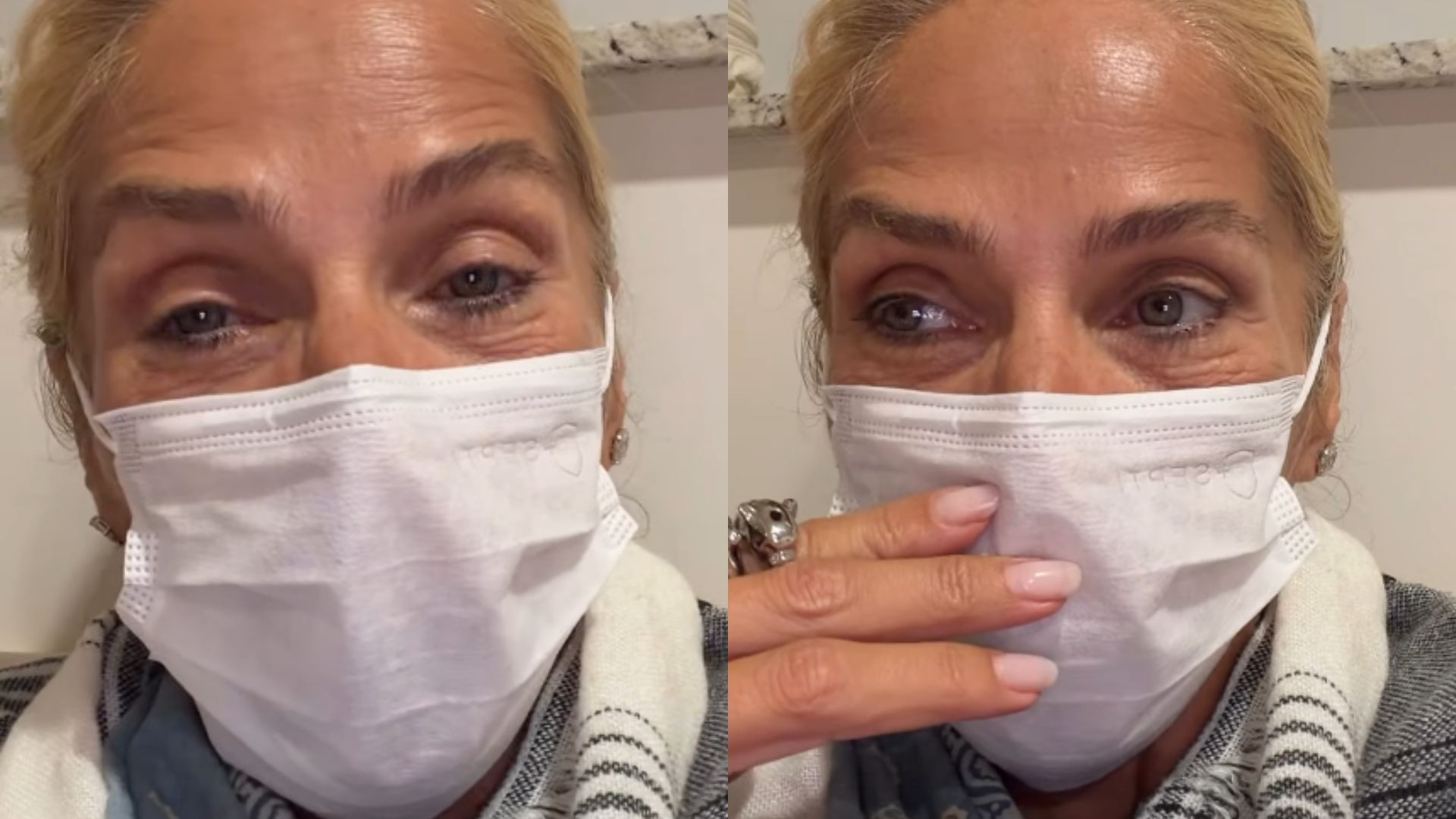 Adriane Galisteu hospitaliza mãe: "Fico apavorada" com tosse e dor