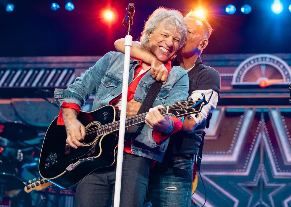 Bruce Springsteen e Bon Jovi — Foto: Cherie Hansson