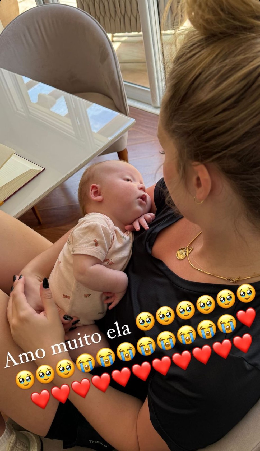 Duda Reis posa com Aurora — Foto: Reprodução/Instagram