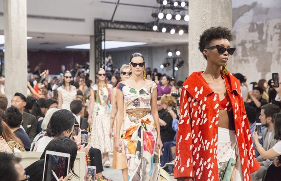 O desfile de verão 2019 da Marni na semana de moda de Milão (Foto: ImaxTree) — Foto: Vogue