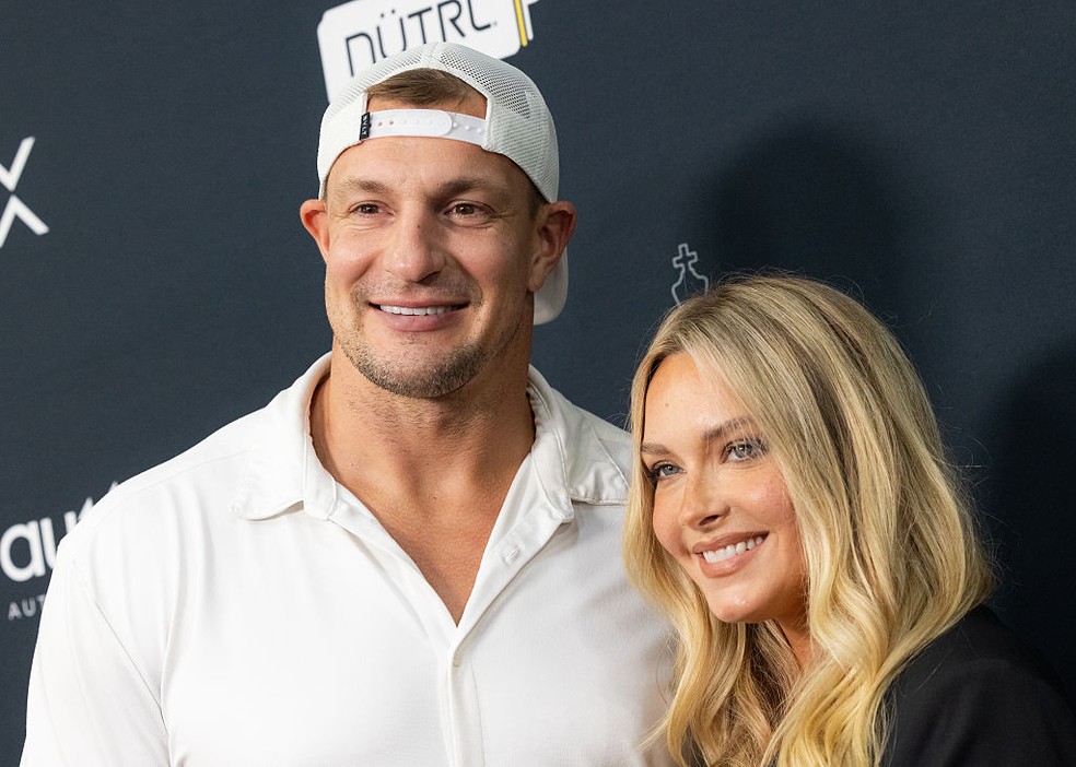 Rob Gronkowski e Camille Kostek — Foto: GettyImages