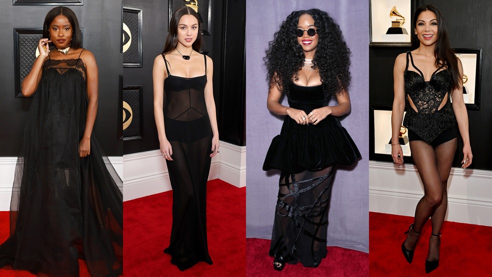 Grammy 2023: Pretinho nada básico é destaque no tapete vermelho — Foto: Getty Images