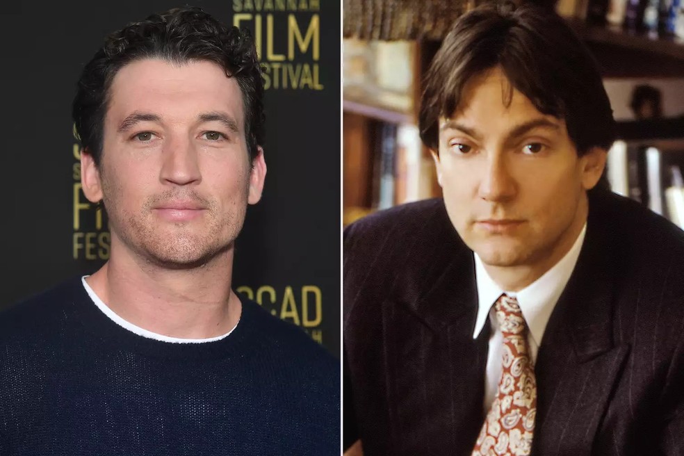 Miles Teller como John Branca — Foto: Paras Griffin/Getty; Aaron Rapoport/Corbis via Getty