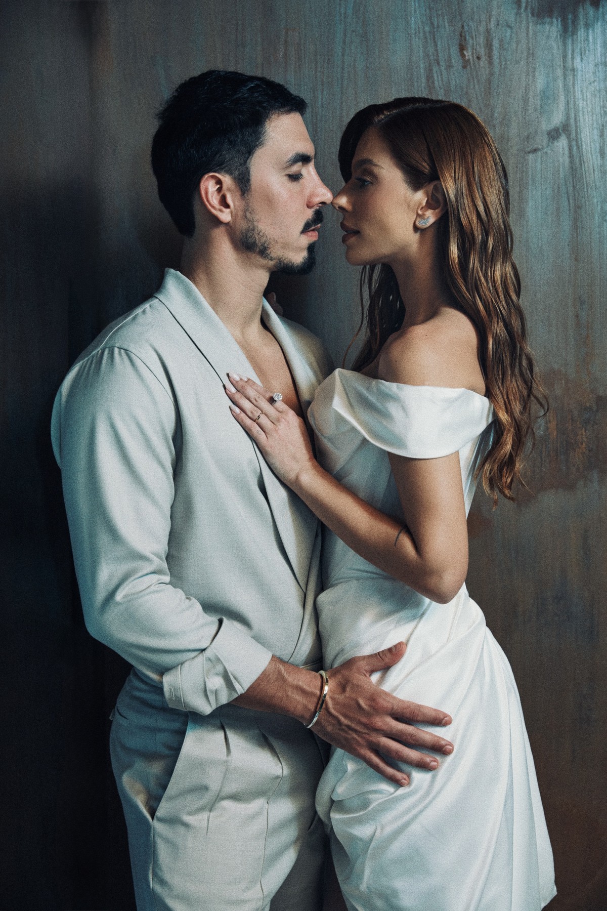 Giovanna Lancellotti e Gabriel David armam welcome dinner para 2ª