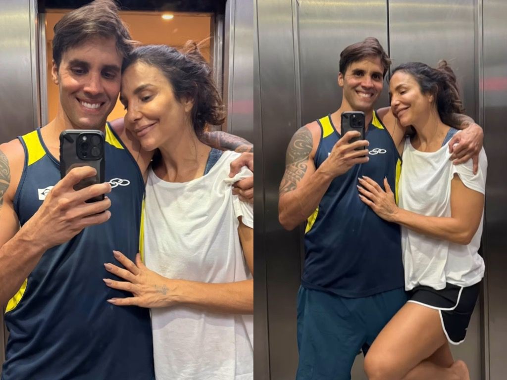 Daniel Cady e Ivete Sangalo vão para a academia: 