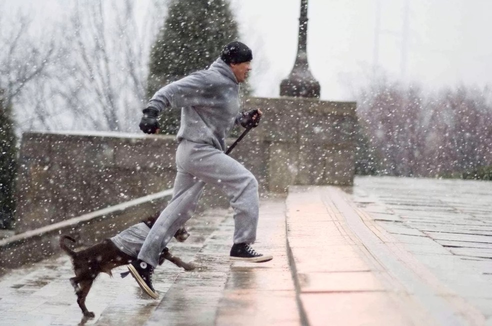 Sylvester Stallone em 'Rocky' — Foto: PictureLux/The Hollywood Archive/Alamy