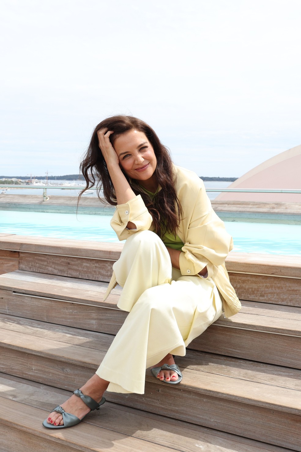 Katie Holmes em Cannes — Foto: Getty Images
