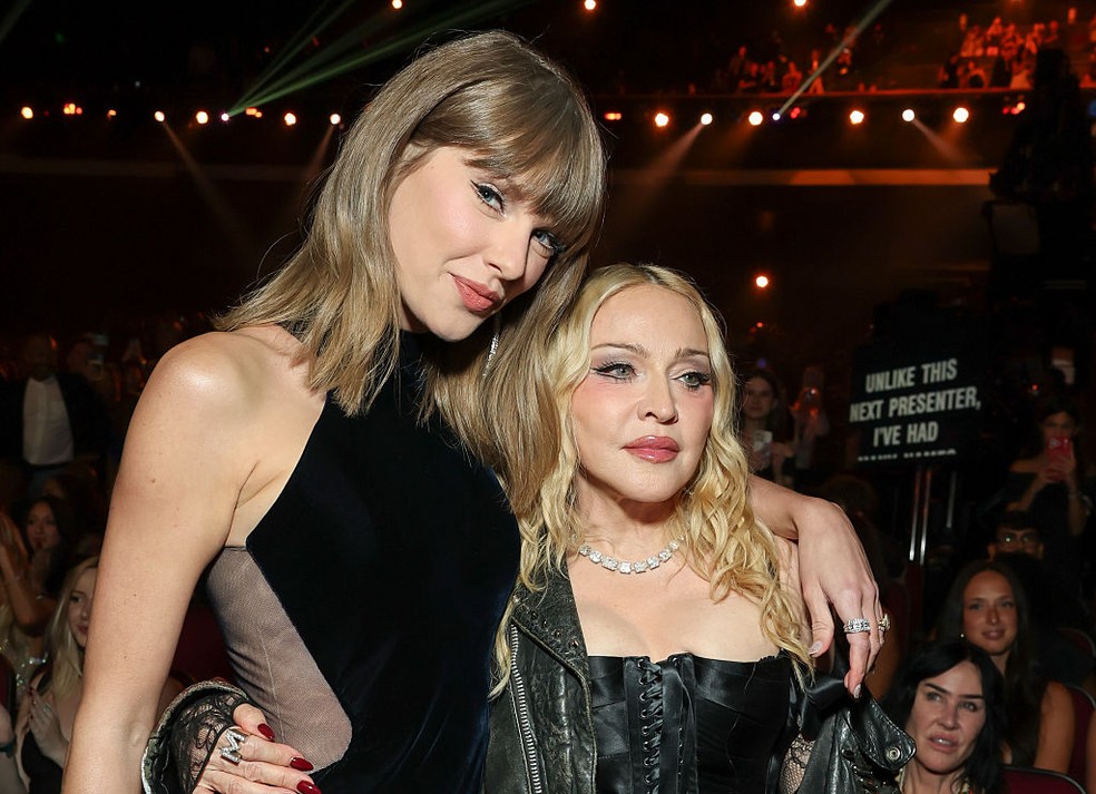 Taylor Swift e Madonna — Foto: Getty Images