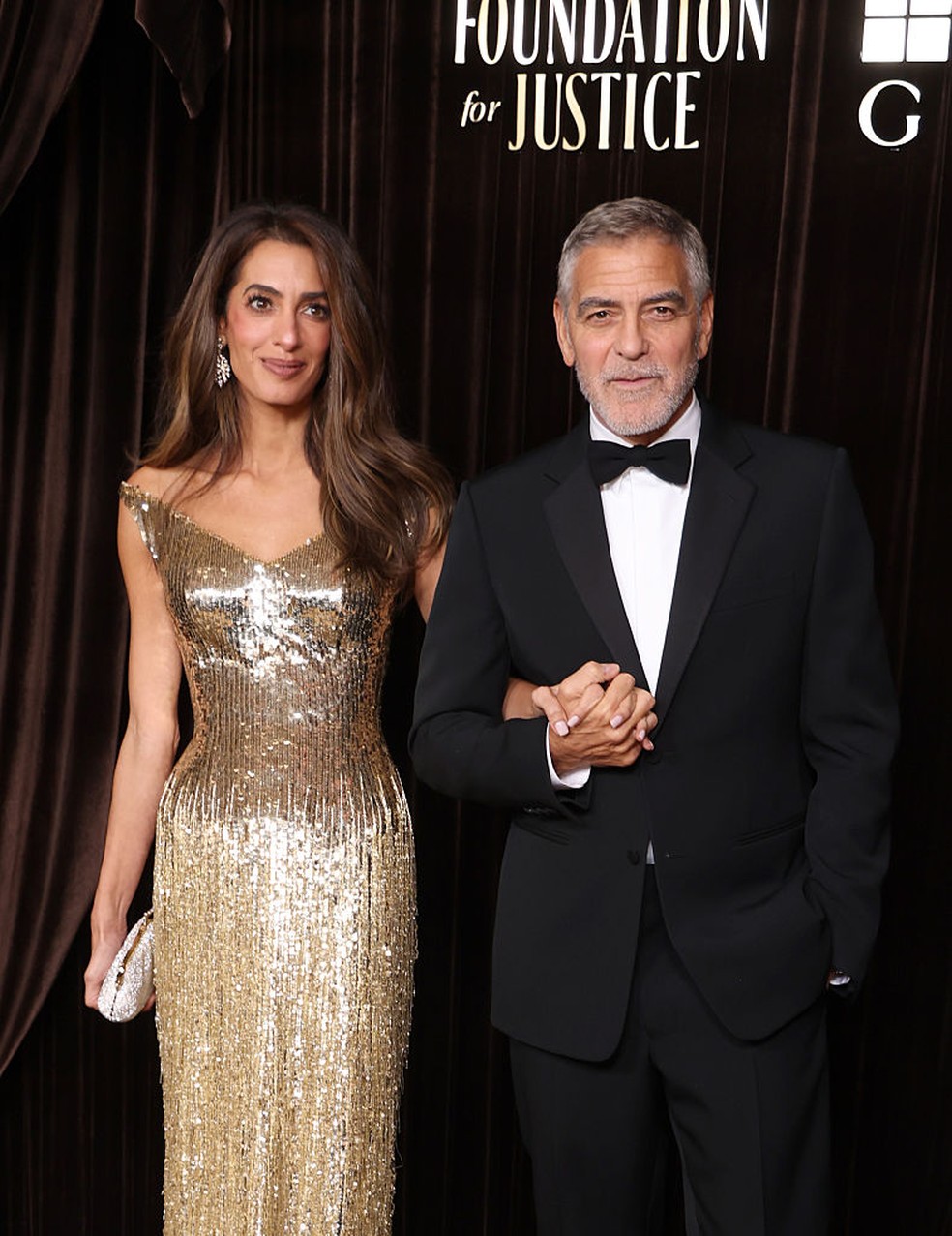 Amal Clooney e George Clooney — Foto: GettyImages