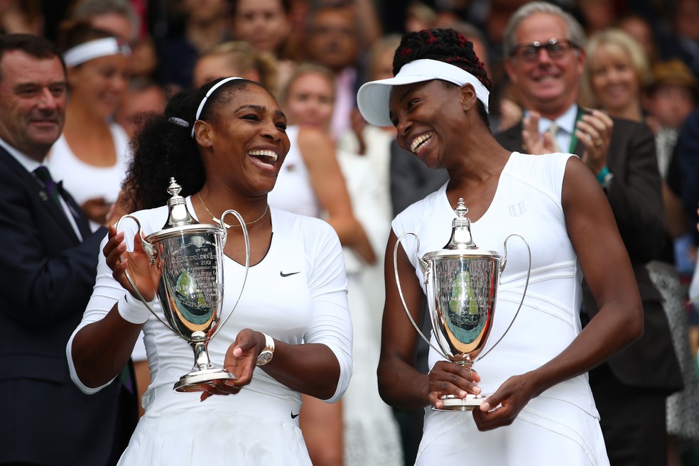 Venus Williams e Serena Williams - Wimbledon 2016 — Foto: Getty Images