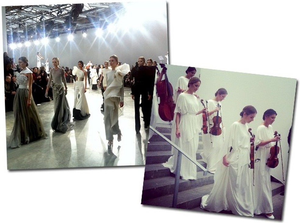 Cenas do desfile de Stephane Rolland (Foto: Instagram/Reprodução) — Foto: Vogue