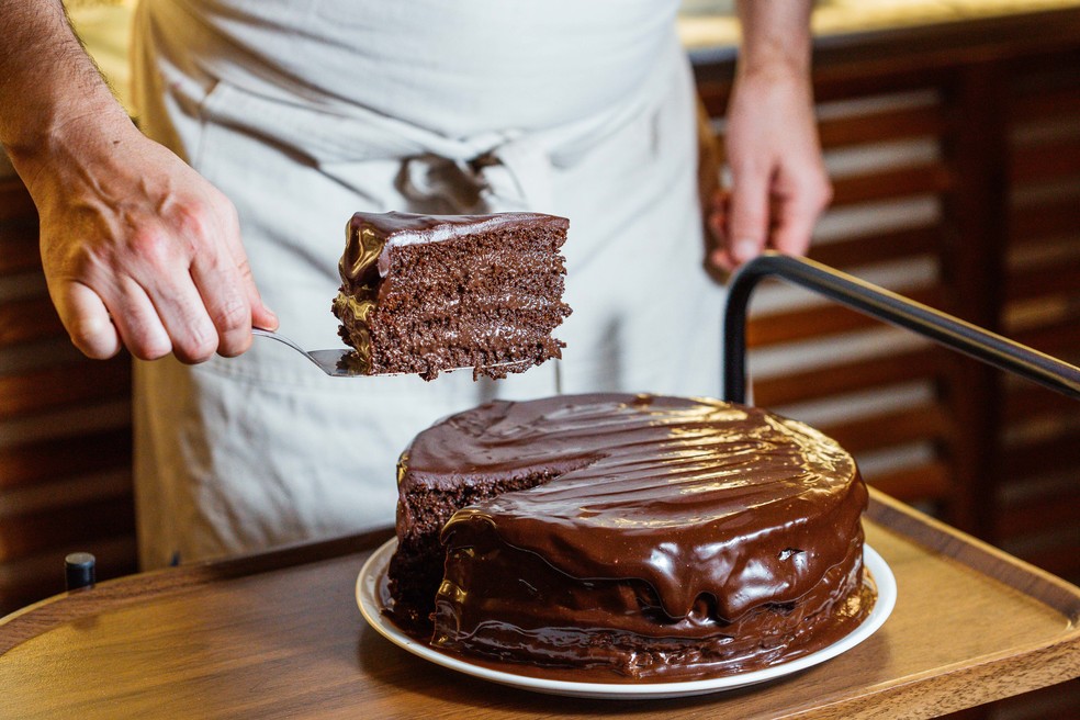 Bolo de chocolate do Mercato San Vincenzo — Foto: Divulgação/Ricardo D'Angelo