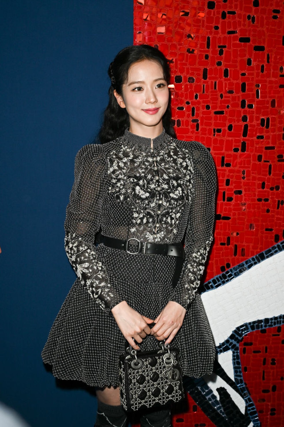 Jisoo, do Blackpink, no desfile da Dior — Foto: Getty Images