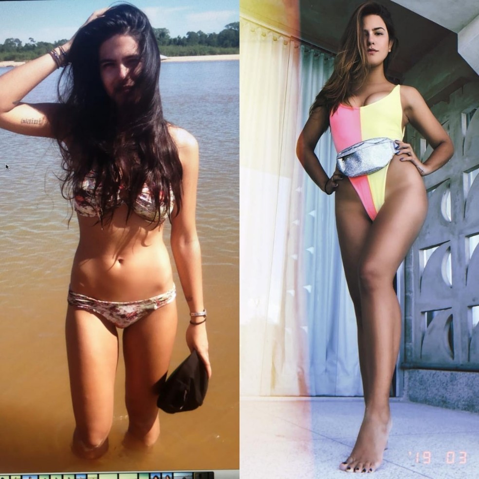 Antes e depois de Antonia Morais (Foto: Reprodução/Instagram) — Foto: Vogue