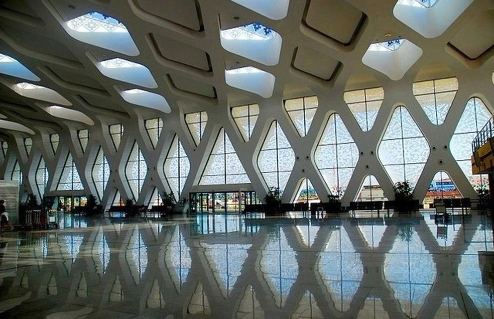 Aeroporto de Marrakech (Foto: Reprodução) — Foto: Vogue