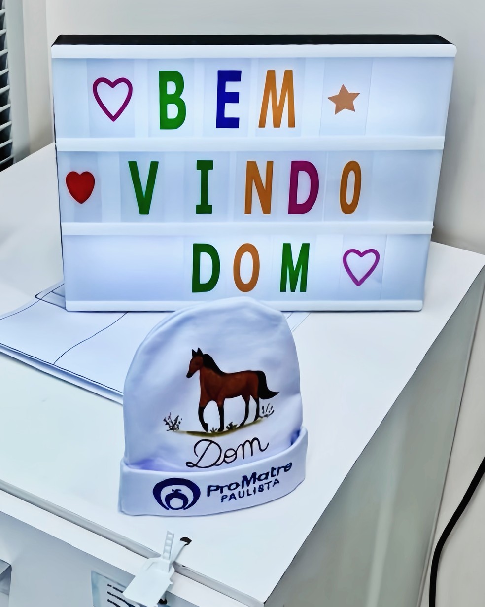 Médico faz revelação emocionante sobre o parto de Dom, primeiro filho de Lauana Prado — Foto: Reprodução/Instagram
