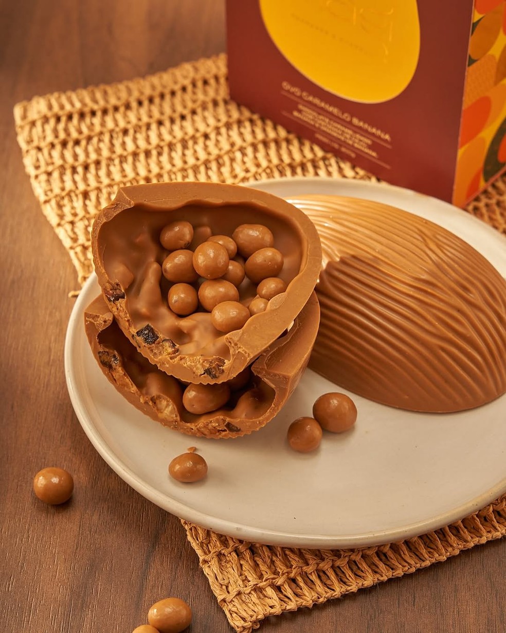 Hagi Torrones e Chocolates – Ovo Caramelo Banana | 300g — R$214 — Foto: Divulgação