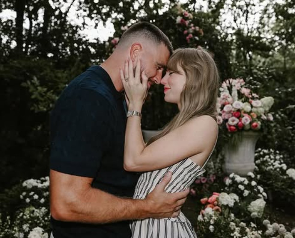 Travis Kelce e Taylor Swift — Foto: Reprodução/Instagram
