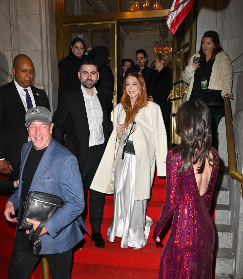 Lindsay Lohan e Michael Lohan — Foto: GettyImages