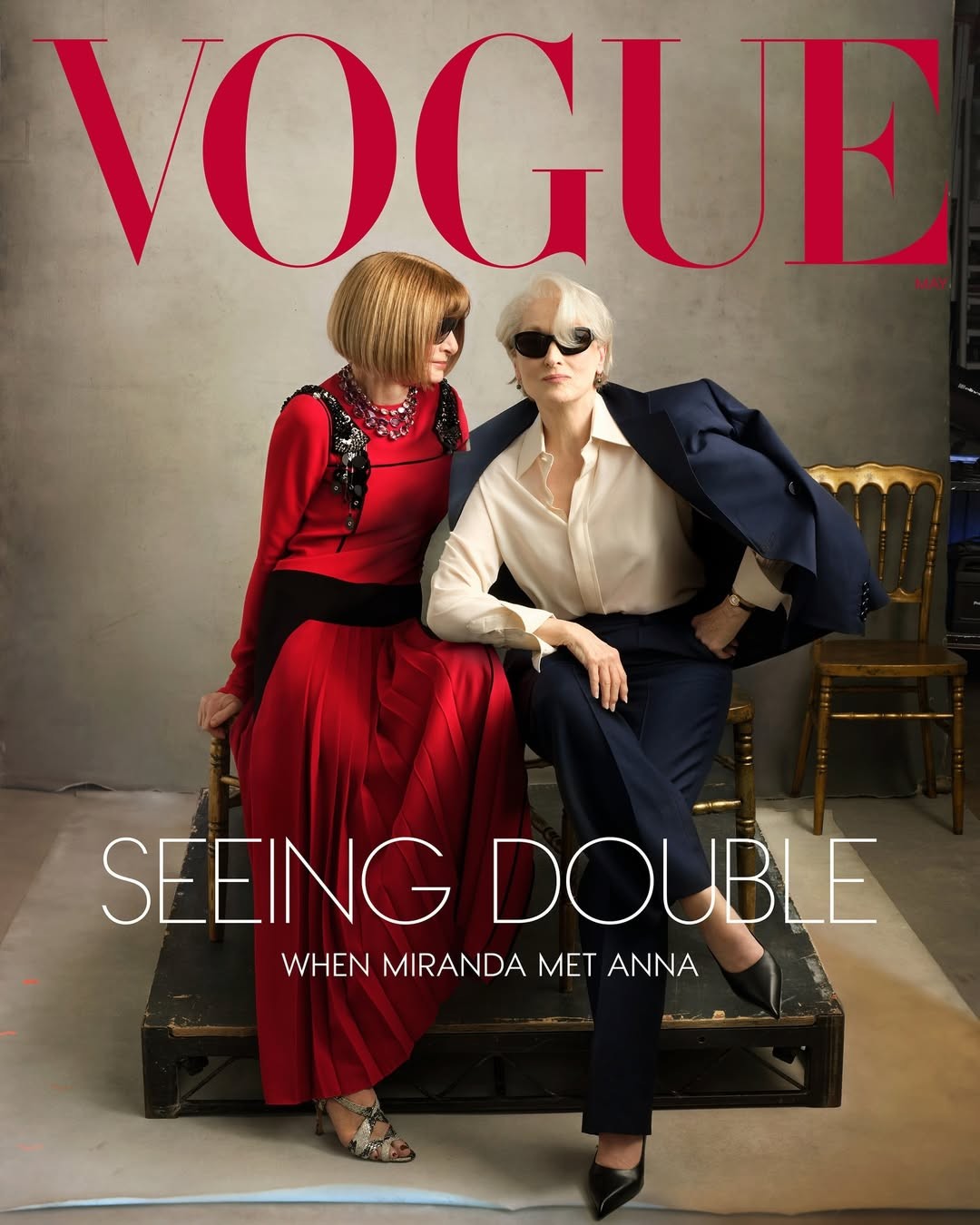 Anna Wintour e Meryl Streep são capa de maio da Vogue Americana