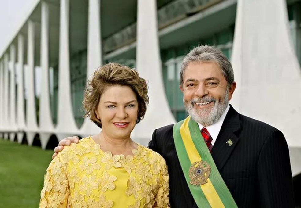 Marisa Letícia e Lula na posse do presidente em 2007 — Foto: Agência Brasil | Ricardo Stuckert