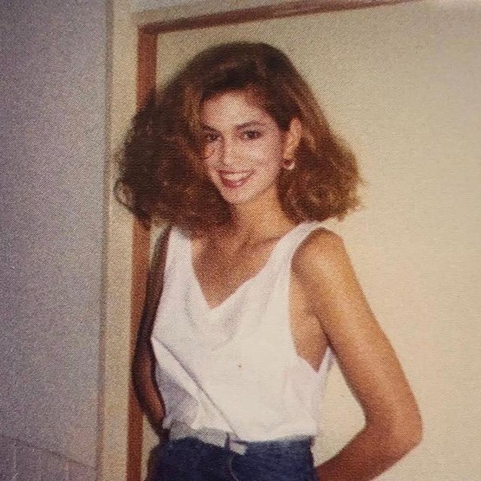 Cindy Crawford nos anos 80. — Foto: Instagram/Reproduçã