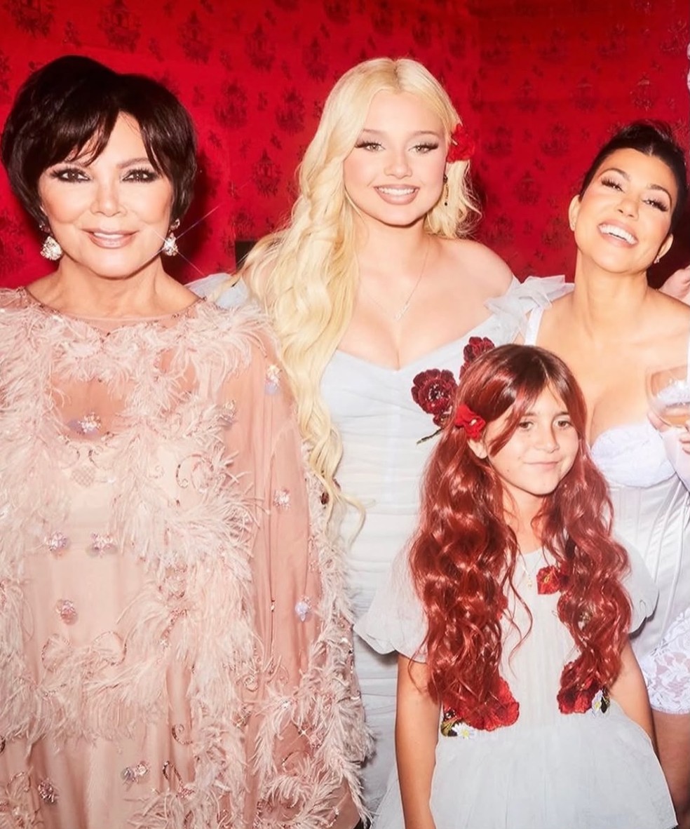 Kris Jenner celebra os 14 anos da neta Penelope — Foto: Reprodução/Instagram