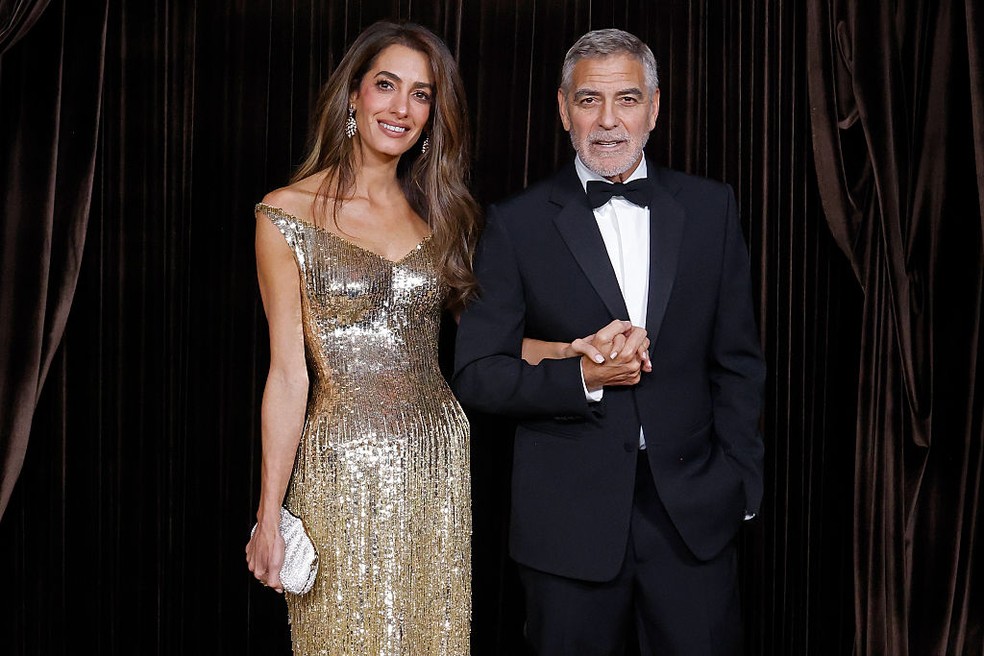 Amal Clooney e George Clooney — Foto: GettyImages
