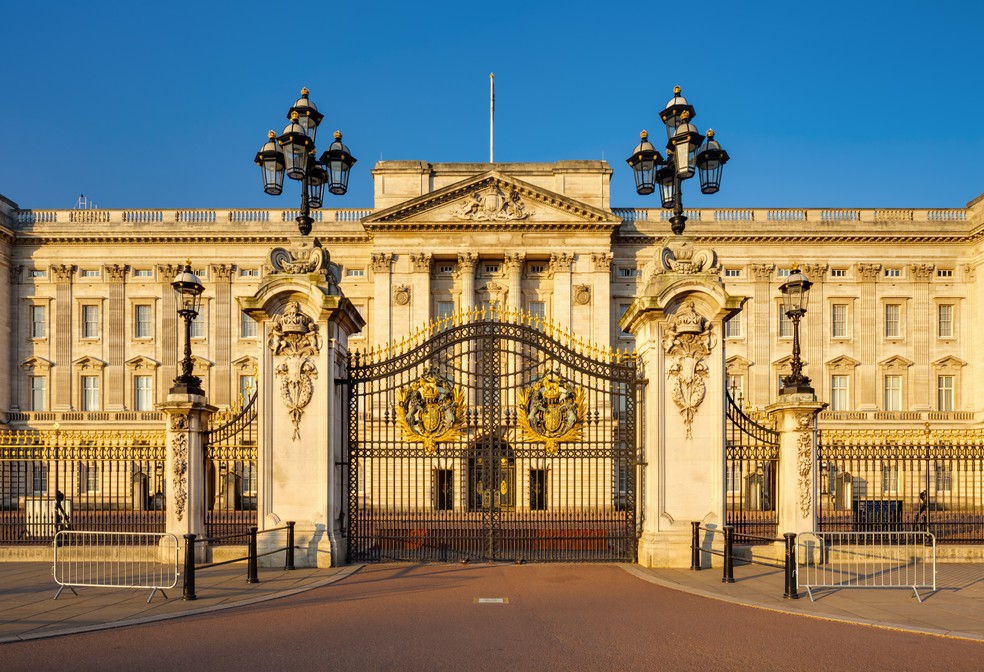 O Palácio de Buckingham é a residência principal do Rei Charles — Foto: Getty Images