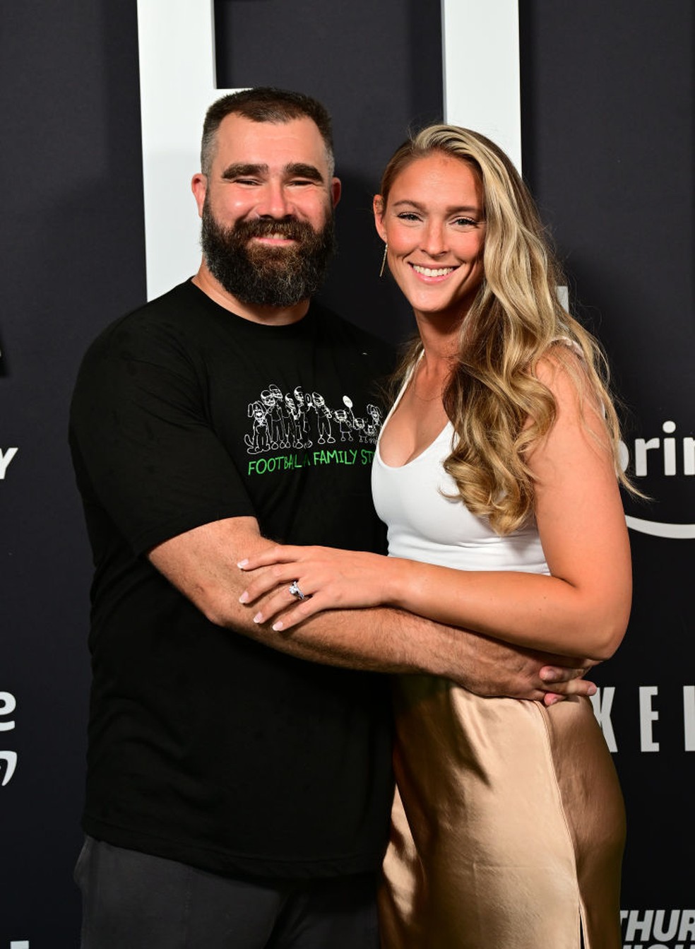 Jason e Kylie Kelce — Foto: GettyImages