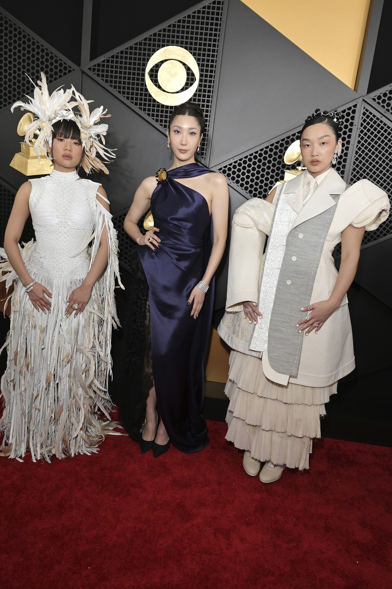 Rei Ami, EJAE e Audrey Nuna — Foto: Getty Images