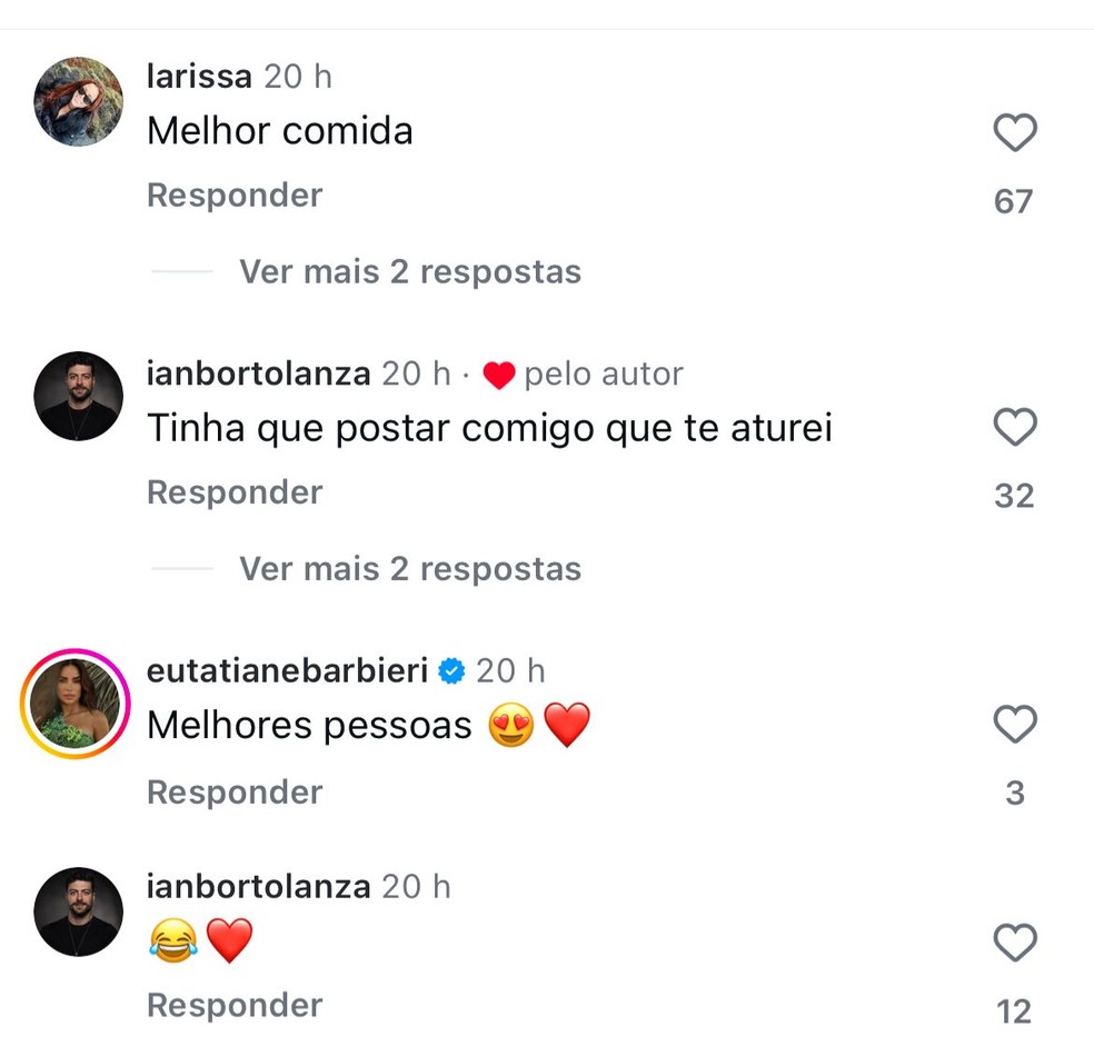 Chef posta com Anitta e Ian Bortolanza, namorado dela, brinca em comentário
