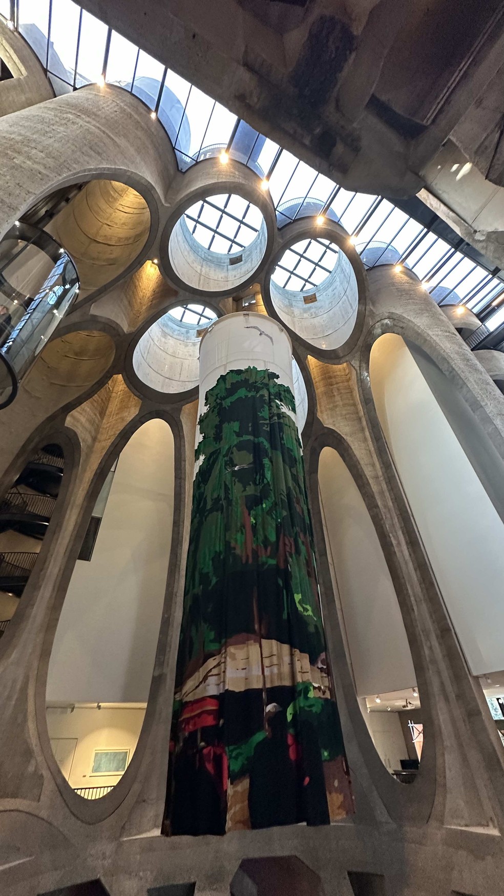 Amanda visitou o Zeitz, museu de arte contemporânea africana — Foto: Acervo Pessoal