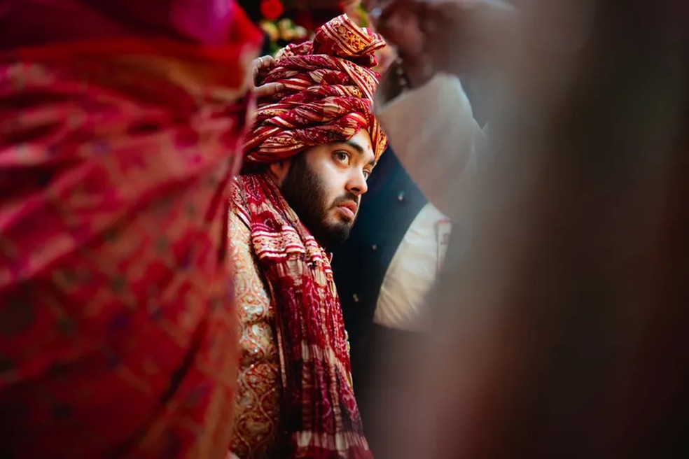 "Anant durante o baraat" — Foto: Joseph Radhik