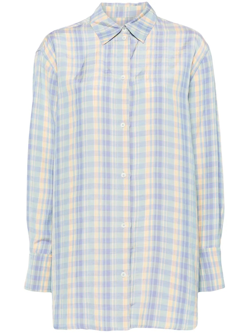 Camisa de linho xadrez, Toteme — Foto: Reprodução