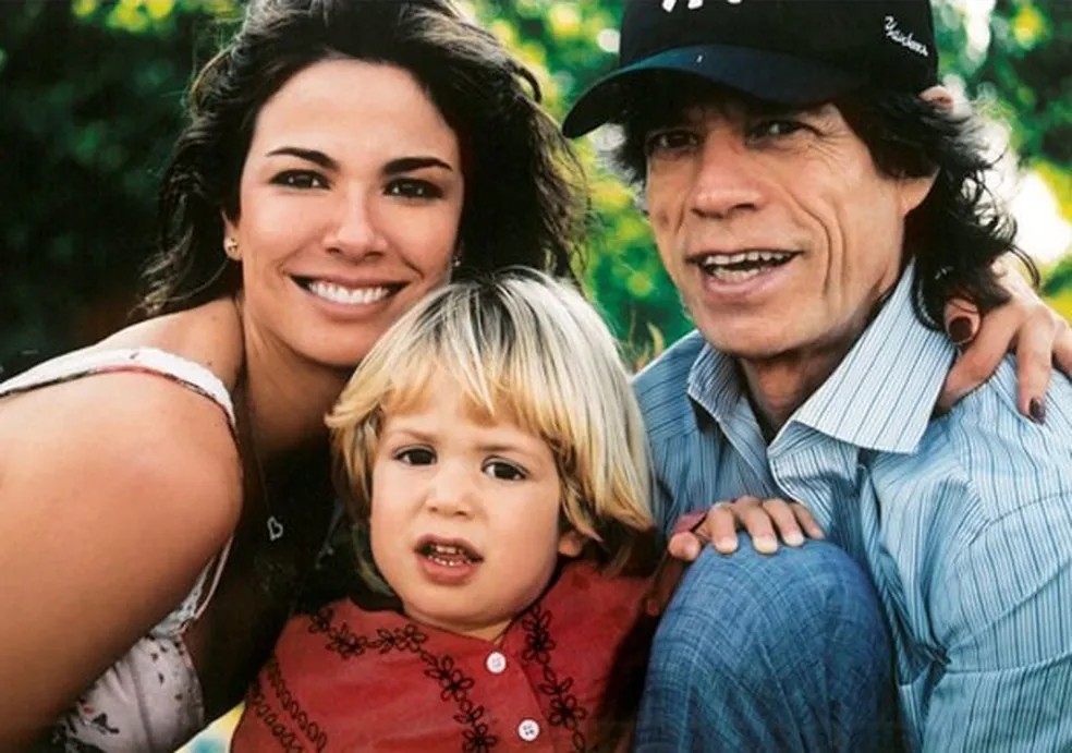 Luciana Gimenez, Lucas Jagger e Mick Jagger — Foto: Reprodução/Divulgação