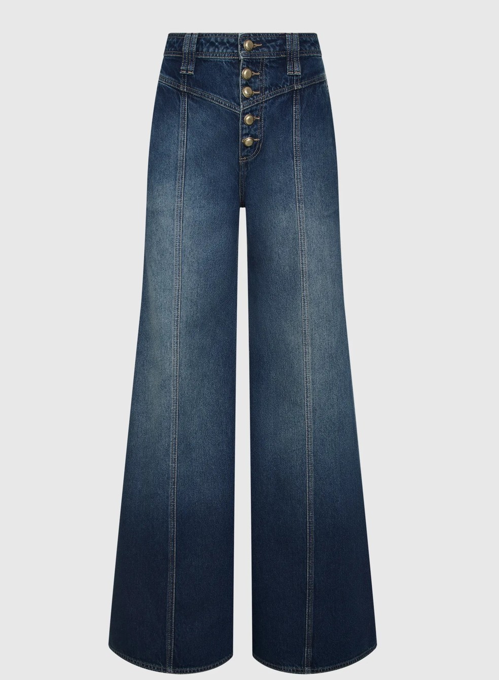 Calça Elsa Aged Jeans, Bo.Bô — Foto: Reprodução