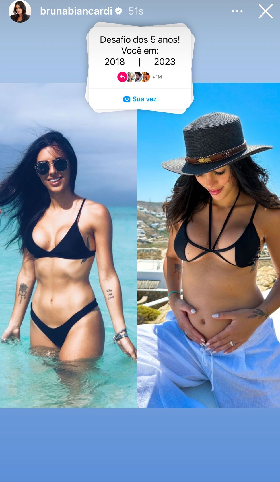 Bruna Biancardi entra em trend das redes sociais e mostra o seu antes e