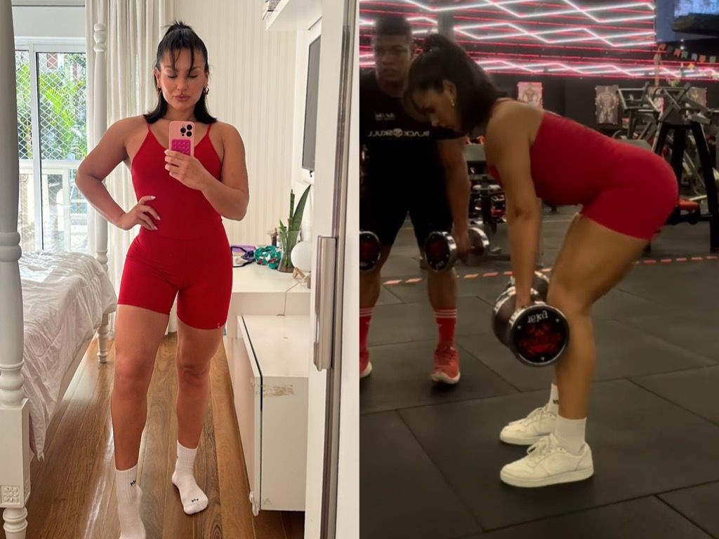 Kéfera Buchmann inicia a semana com treino intenso